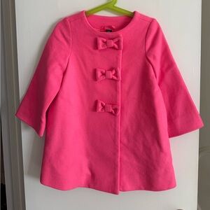 BabyGap wool-blend girl bow-decorated coat 4T